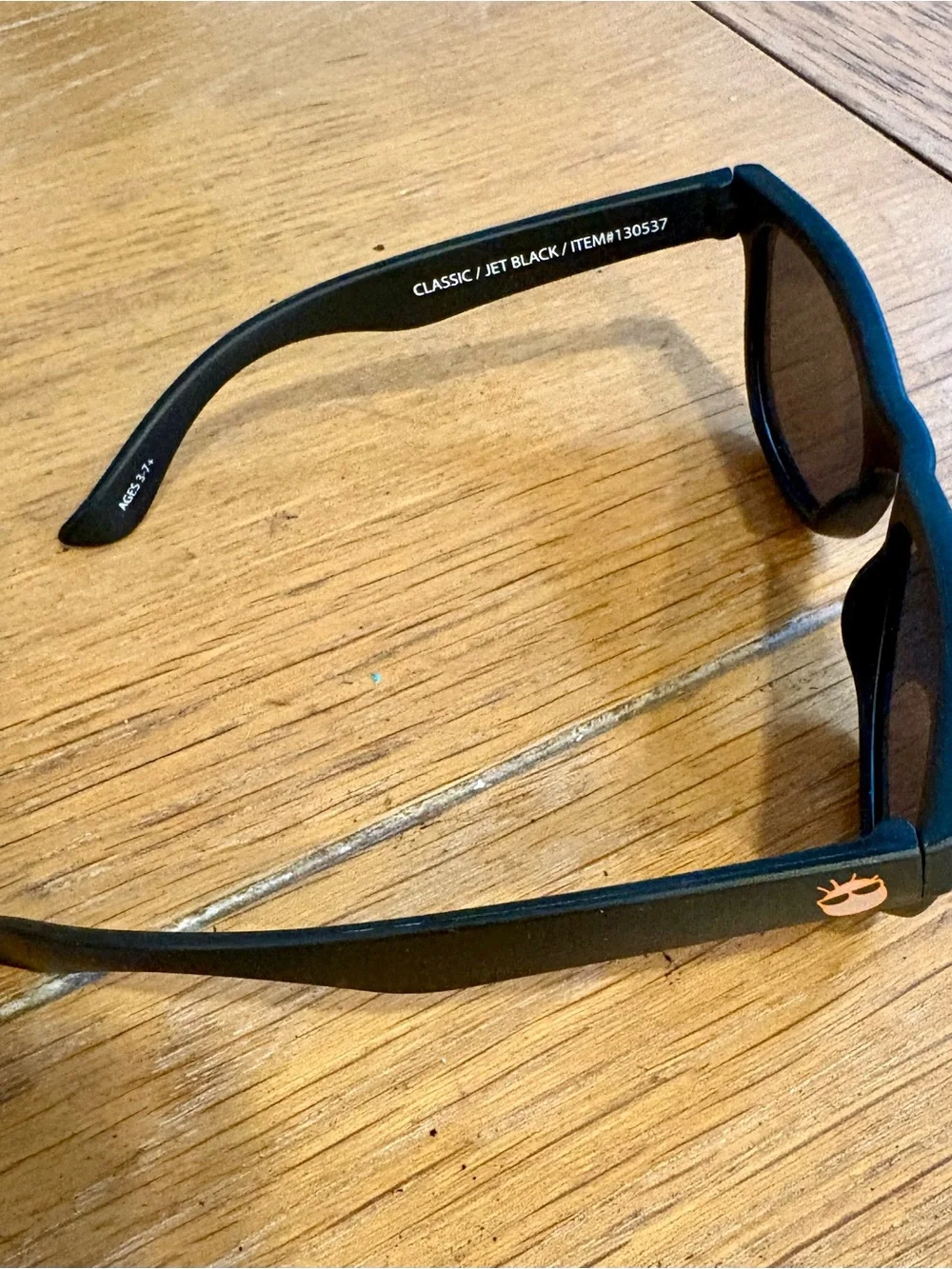 Kids Jet Black minishades Sunglasses with polarized lenses